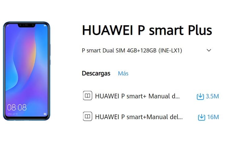 manual huawei p smart plus