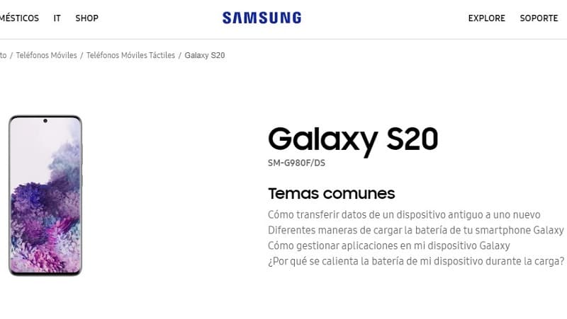 manual del samsung galaxy s20 en español pdf.