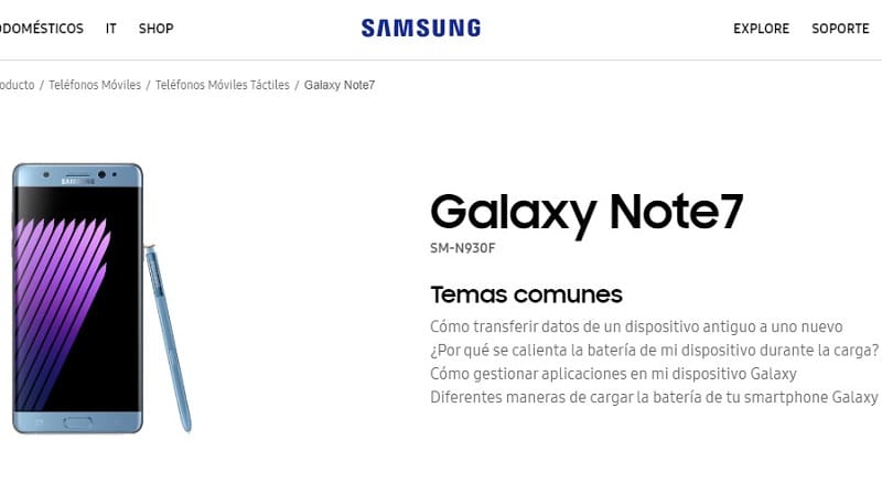 manual de samsung galaxy note 7 en español pdf.