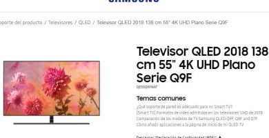 manual de televisor qled plano seri q9F en español pdf.