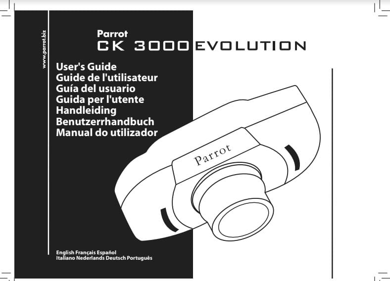 Manual De Instrucciones Parrot CK3000 Evolution en PDF