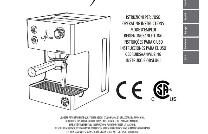manual Cafetera Philips Saeco Aroma RI9373 PDF