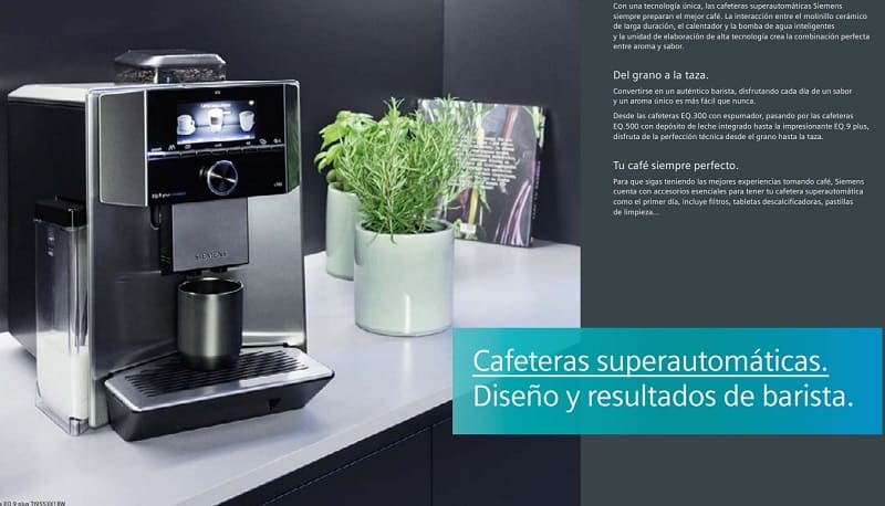 Guía de Usuario Cafetera Siemens EQ.300 TI351209RW PDF